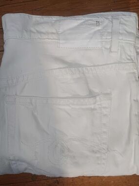 R13 Women's White Cropped Ankle Jeans